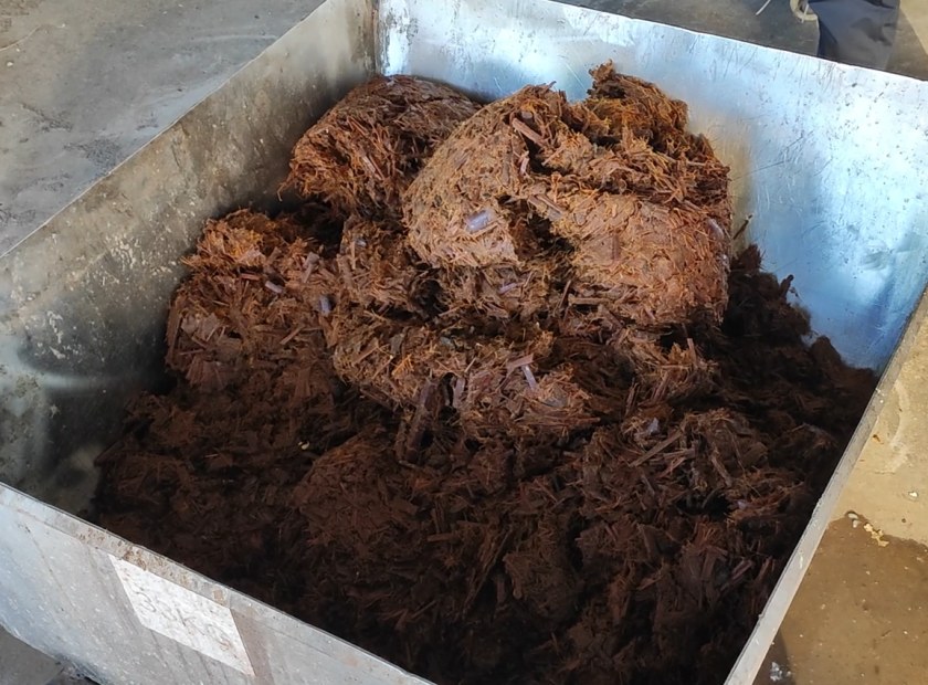 竹纤维压榨脱水机视频