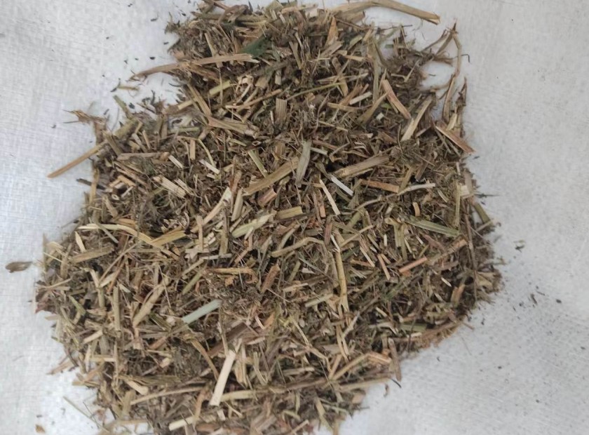 苜蓿草压榨脱水处理视频